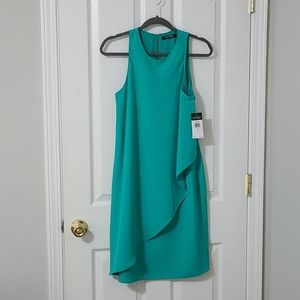 Lauren Ralph Lauren Crepe Overlay Dress NWT